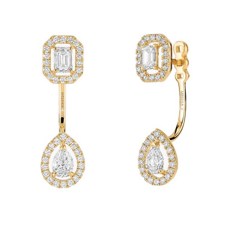 Messika My Twin Toi & Moi 18ct Yellow Gold 0.90ct Diamond Earrings - Gold