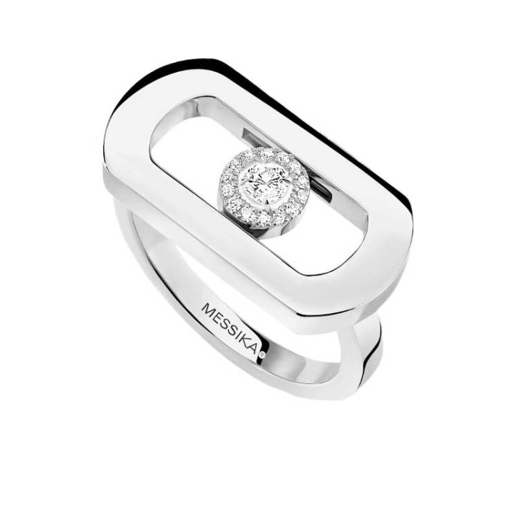 Messika So Move 18ct White Gold Diamond Ring - L