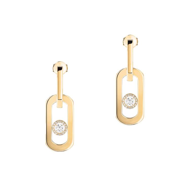 Messika So Move 18ct Yellow Gold 0.37ct Diamond Pendant Earrings