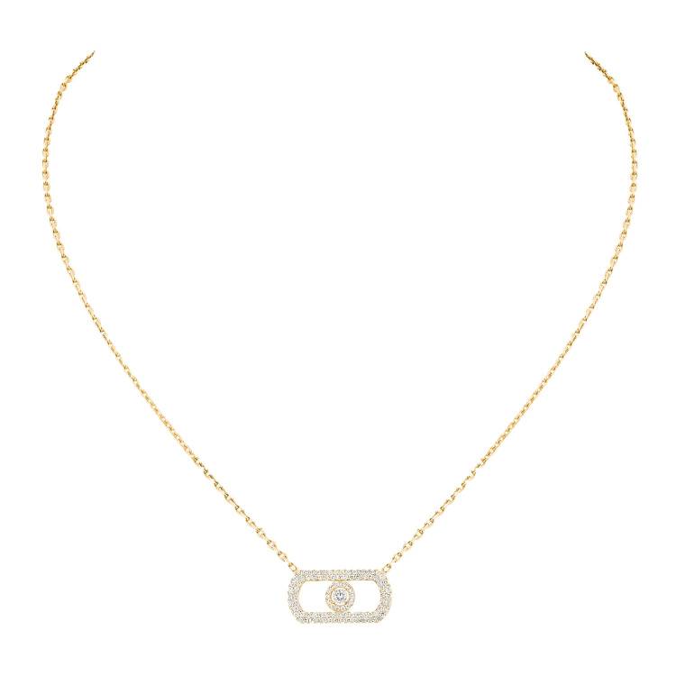 Messika So Move 18ct Yellow Gold 0.67ct Diamond Pave Necklace