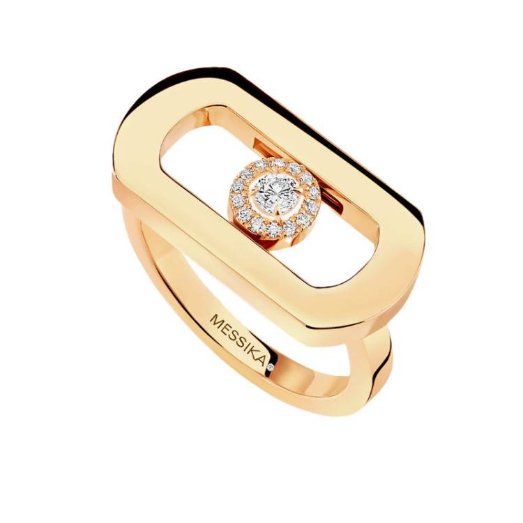 Messika So Move 18ct Yellow Gold Diamond Ring - Q