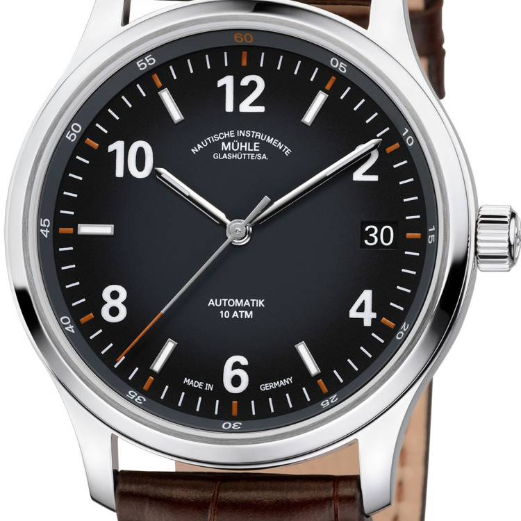 Muhle Glashutte Watch Lunova Datum - Black