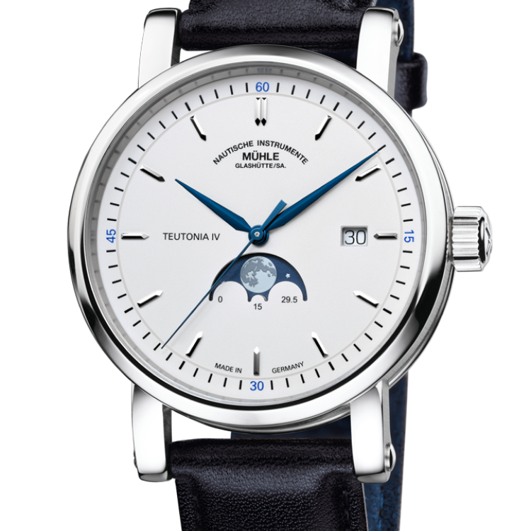Muhle Glashutte Watch Teutonia IV Moonphase - White