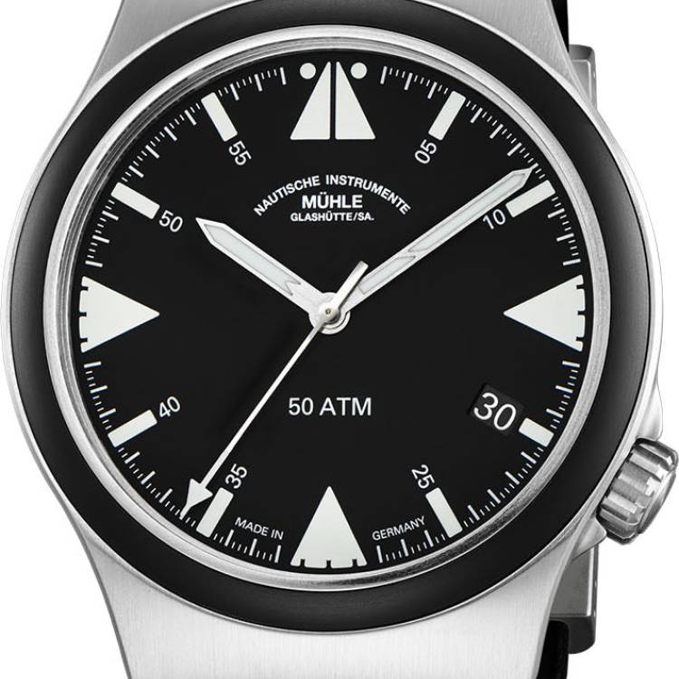 Muhle Glashutte Watch S.A.R. Mission Timer Titan - Black
