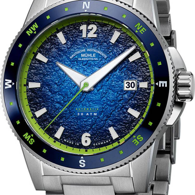 Muhle Glashutte Watch Sportivo Compass Date Bracelet