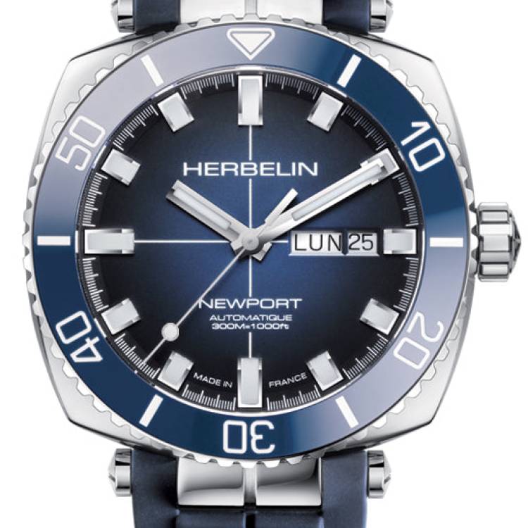 Herbelin Watch Newport Heritage Mens - Blue