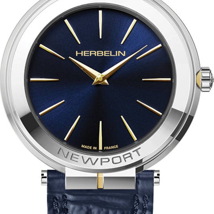 Herbelin Watch Newport Slim Mens - Blue