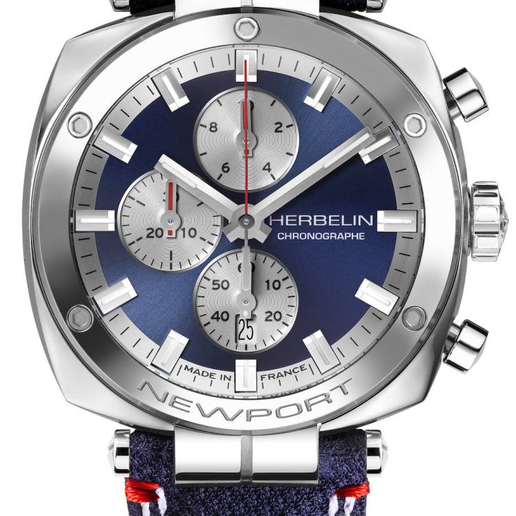 Herbelin Watch Newport Heritage Chronograph - Blue