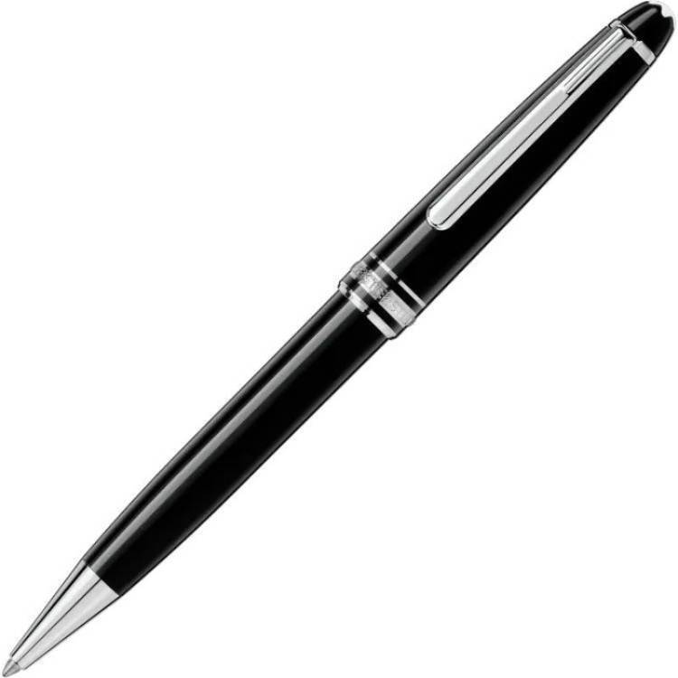 Montblanc Writing Instrument Meisterstuck Platinum Coated Classique Ballpoint Pen - Silver