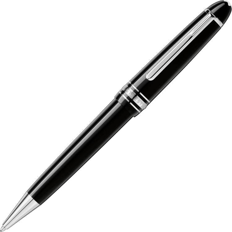 Montblanc Writing Instrument Meisterstuck Platinum Line Midsize Ballpoint Pen - Silver