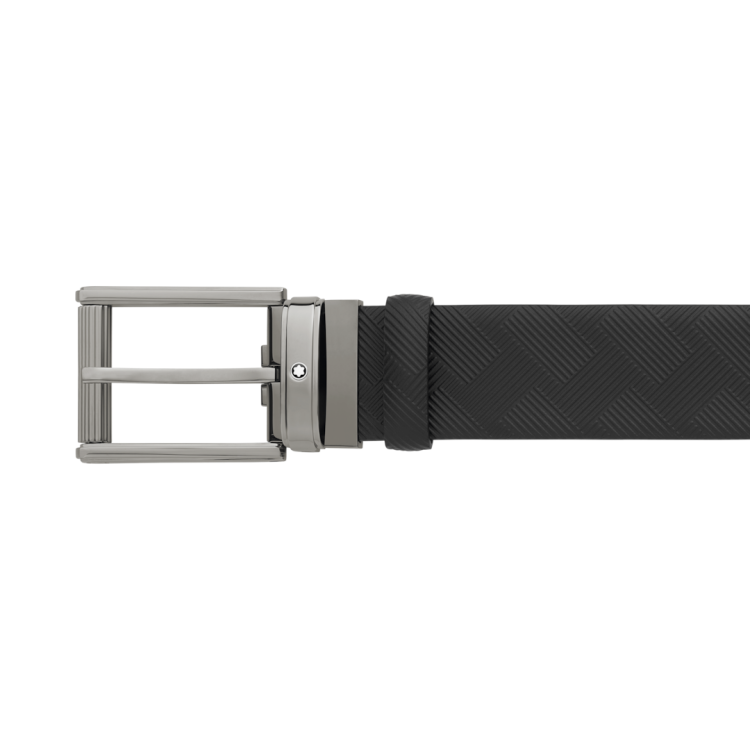 Montblanc Belt Extreme 3.0 Leather Pin Buckle 35mm Black - Black