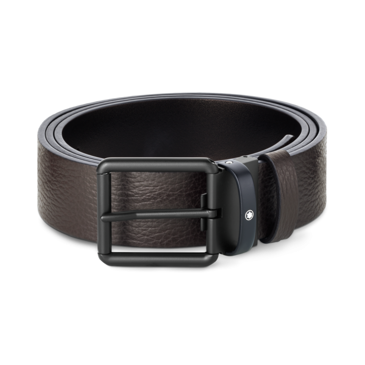 Montblanc Brown/Black 35 mm Reversible Leather Belt