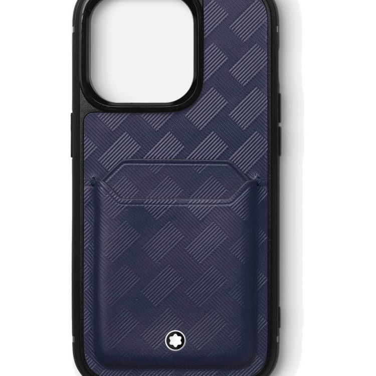 Montblanc Extreme 3.0 Hard Phone Case for Apple iPhone 15 Pro with 2cc Ink Blue