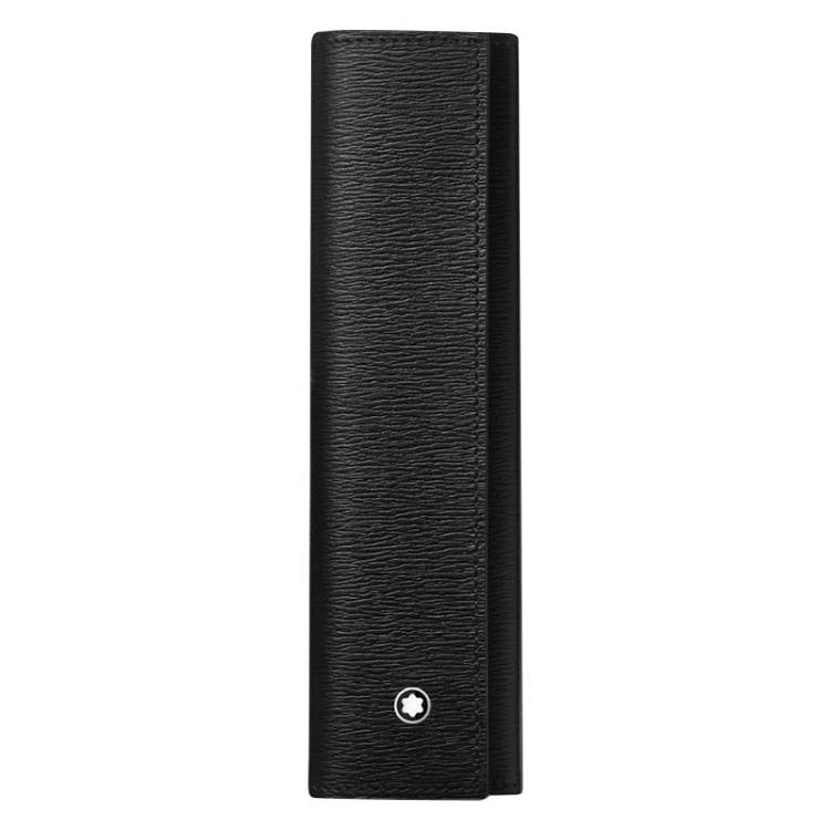 Montblanc Meisterstuck 4810 1-Pen Pouch Black Leather D - Black