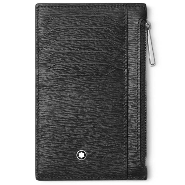 Montblanc Meisterstuck 4810 Pocket Holder 8cc With Zipped Pocket D - Black