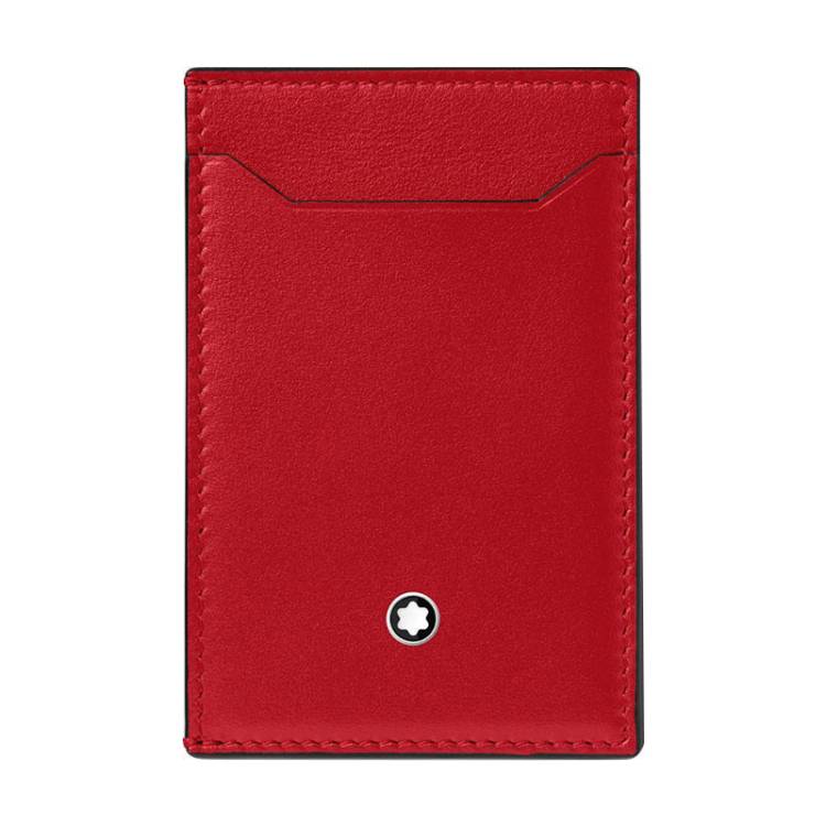 Montblanc Meisterstuck Pocket Holder Red 3cc D - Red
