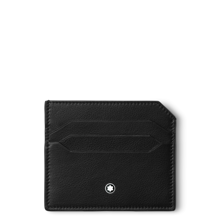 Montblanc Meisterstuck Selection Soft Card Holder 6cc Black - Black