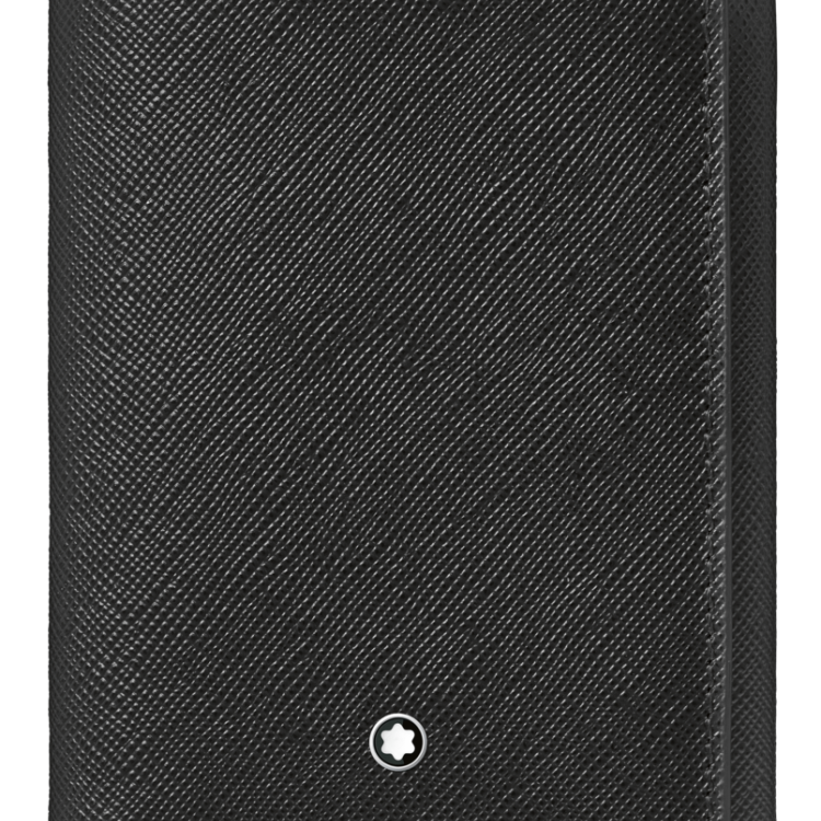Montblanc Sartorial Business Card Holder Trifold Black D - Black