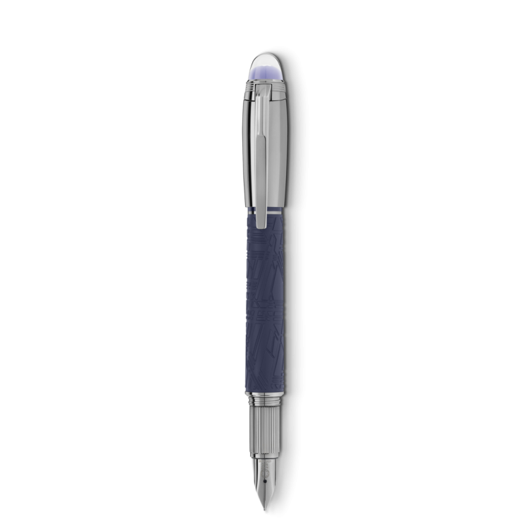 Montblanc Starwalker SpaceBlue Doue Fountain Pen (F)