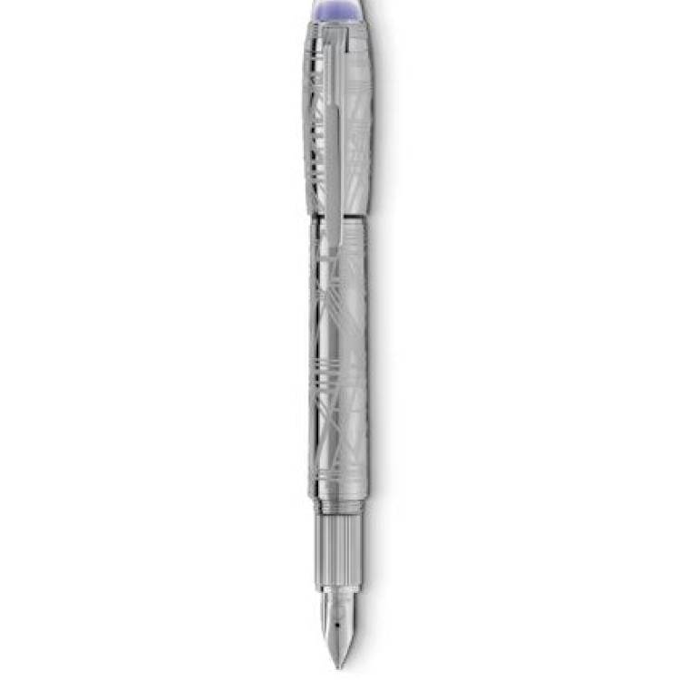 Montblanc Starwalker SpaceBlue Metal Fountain Pen F