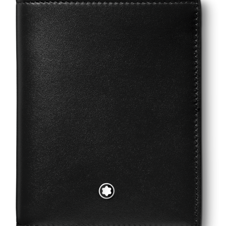 Montblanc Wallet Meisterstuck Compact 6cc Black - Black