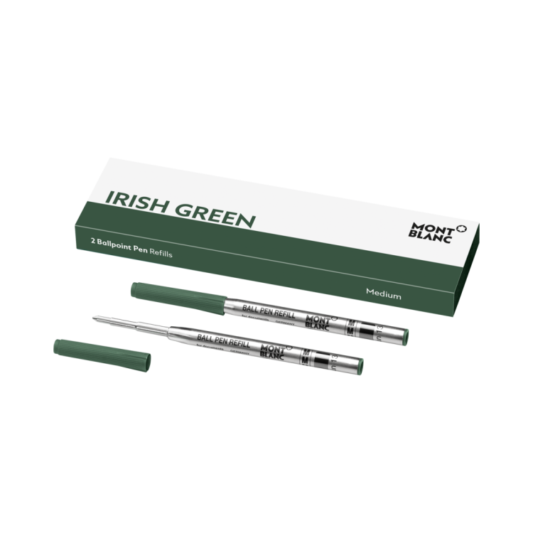 Montblanc Writing Accessories 2 Ballpoint Pen Refills Medium Irish Green - Green