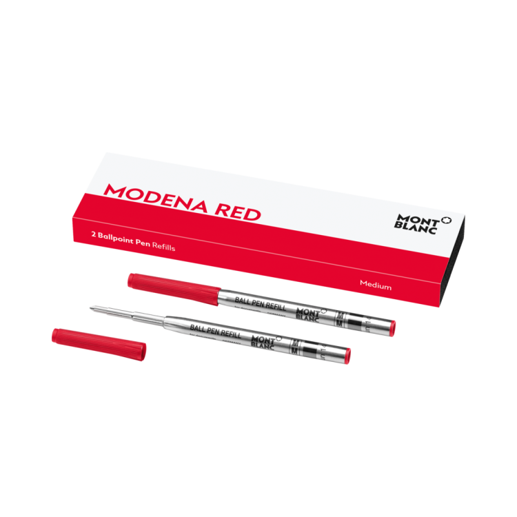 Montblanc Writing Accessories 2 Ballpoint Pen Refills Medium Moderna Red - Red