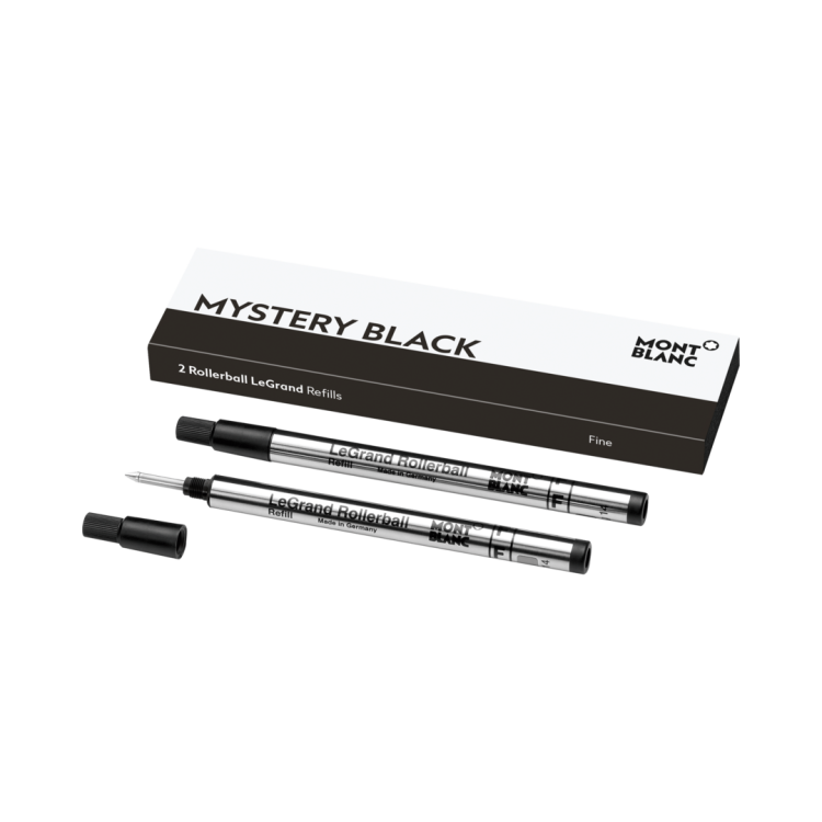 Montblanc Writing Accessories 2 Rollerball LeGrand Refills Fine Mystery Black - Black