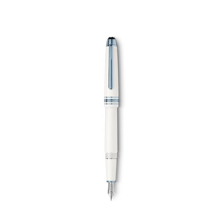 Montblanc Writing Instrument Meisterstuck Glacier Classique Fountain Pen F D - White