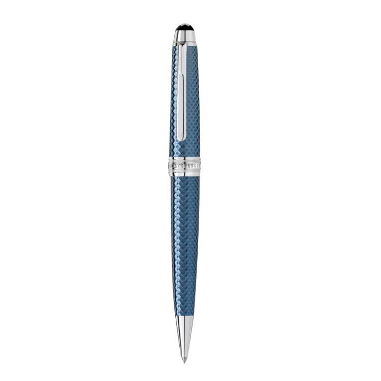 Montblanc Writing Instrument Meisterstuck Glacier Solitaire Ballpoint Pen D - Blue
