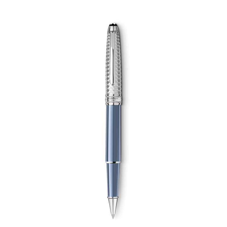 Montblanc Writing Instrument Meisterstuck Glacier Doue Rollerball Pen - Blue
