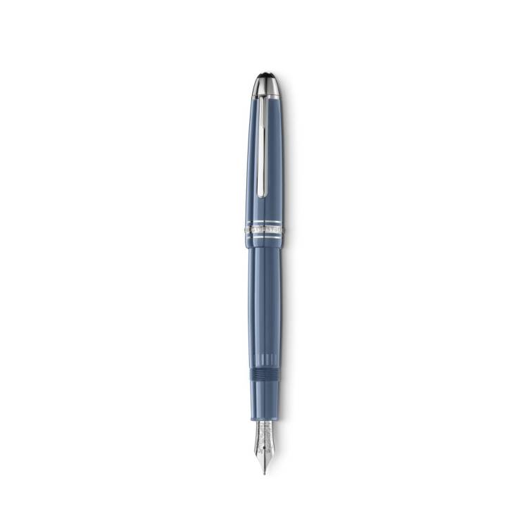 Montblanc Writing Instrument Meisterstuck Glacier LeGrand Fountain Pen F D - Blue