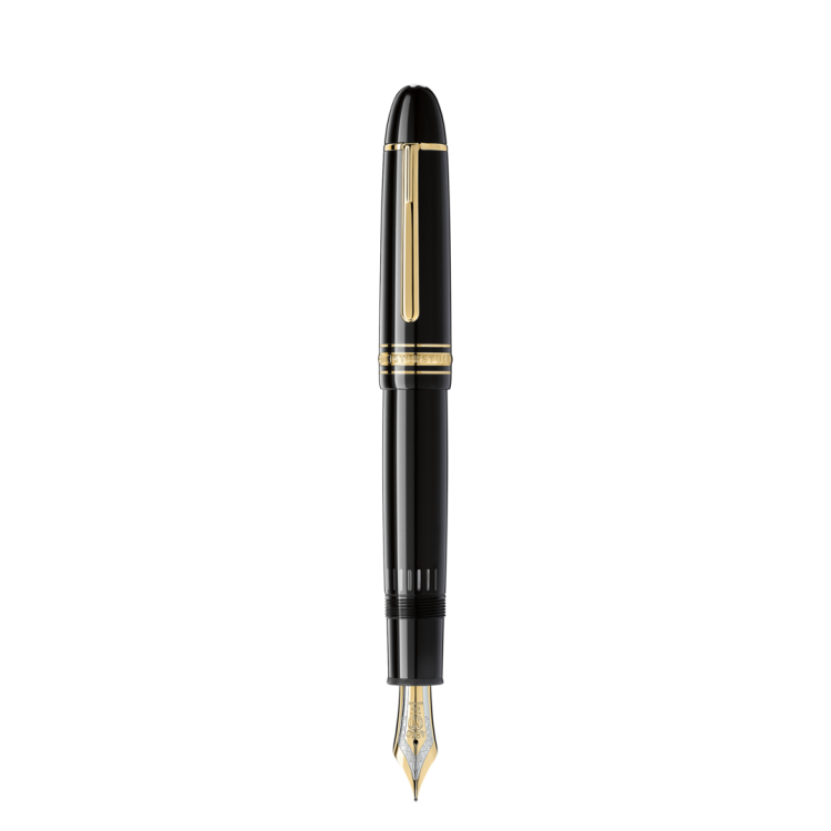 Montblanc Writing Instrument Meisterstuck Gold Coated 149 Fountain Pen F - Black