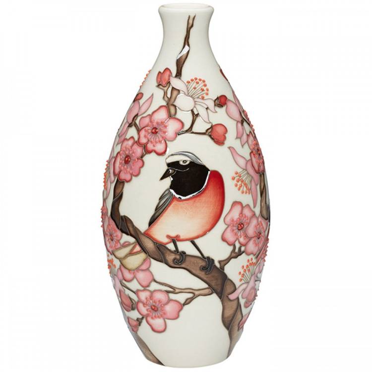 Moorcroft Number Edition Redstarts Vase