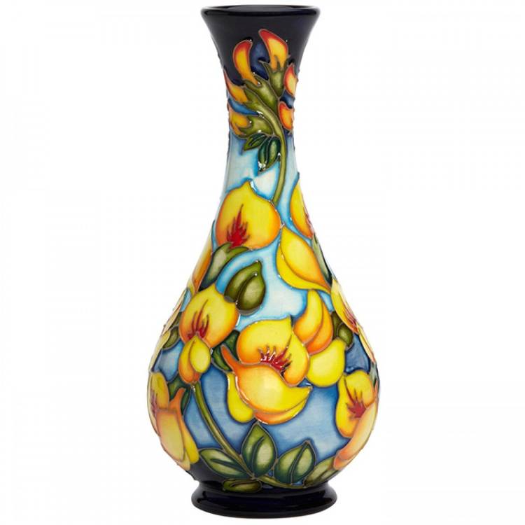 Moorcroft Number Edition Birds Foot Trefoil Vase 
