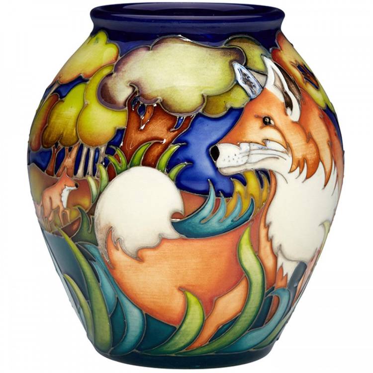 Moorcroft Number Edition Where Foxes Dare Vase