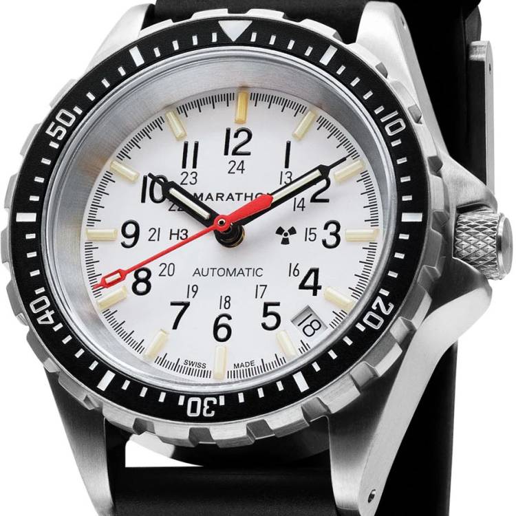 Marathon Watch Dive Medium Arctic Edition Divers Automatic MSAR Auto - White