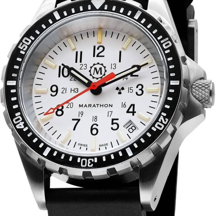 Marathon Watch Dive Medium Arctic Edition Divers Quartz MSAR Quartz - White