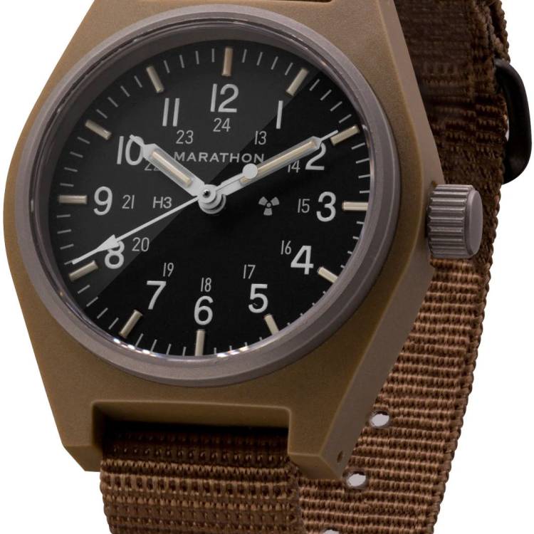 Marathon Watch General Purpose Desert Tan Mechanical GPM - Black