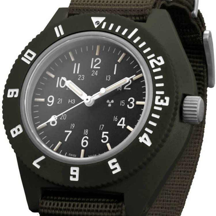 Marathon Watch Navigator Sage Green Pilots - Black