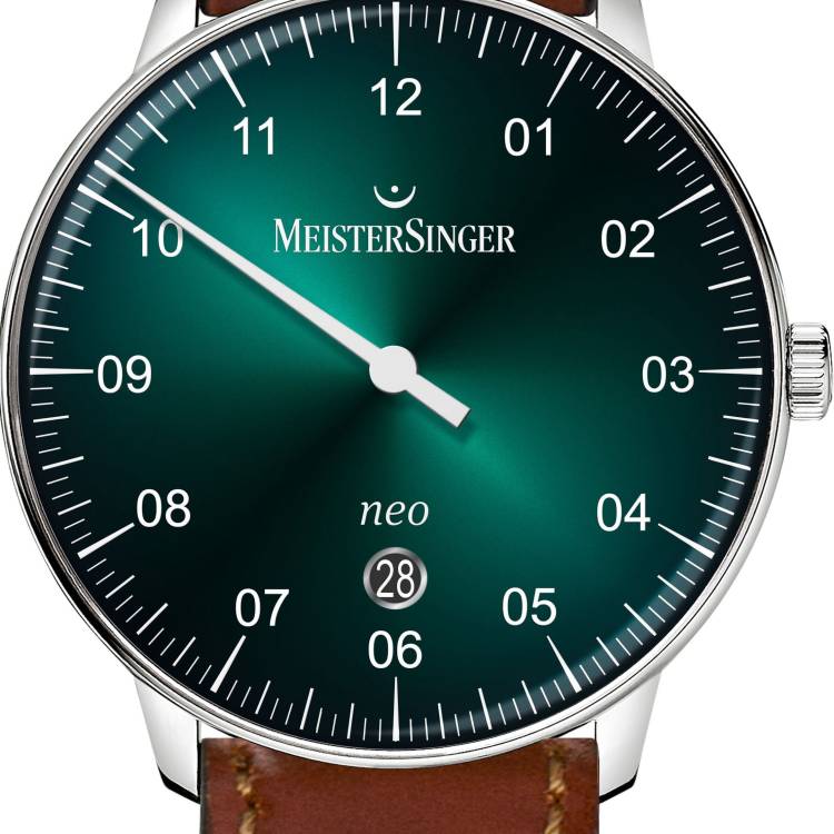 MeisterSinger Watch Neo 40 Green Sunburst