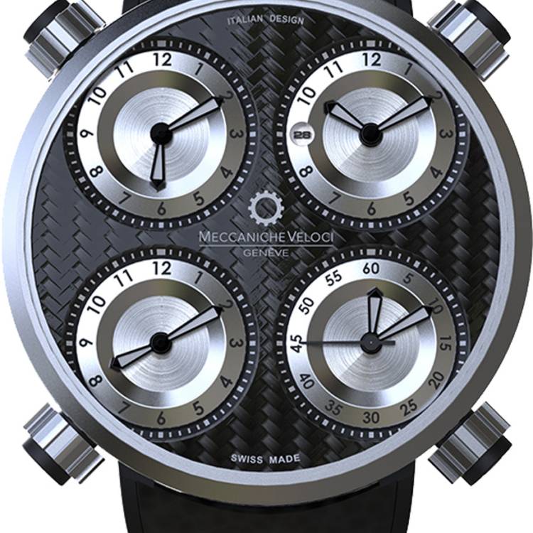 Meccaniche Veloci Watch Quattrovalvole CarboNero - Black