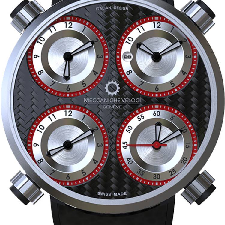 Meccaniche Veloci Watch Quattrovalvole CarboRosso - Black