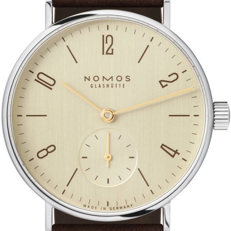 Nomos Glashutte Watch Tangente 33 Karat Ladies Sapphire Crystal - Gold