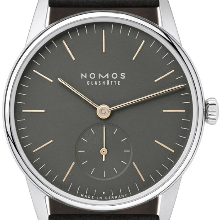 Nomos Glashutte Watch Orion 1989 33mm Sapphire Crystal - Grey
