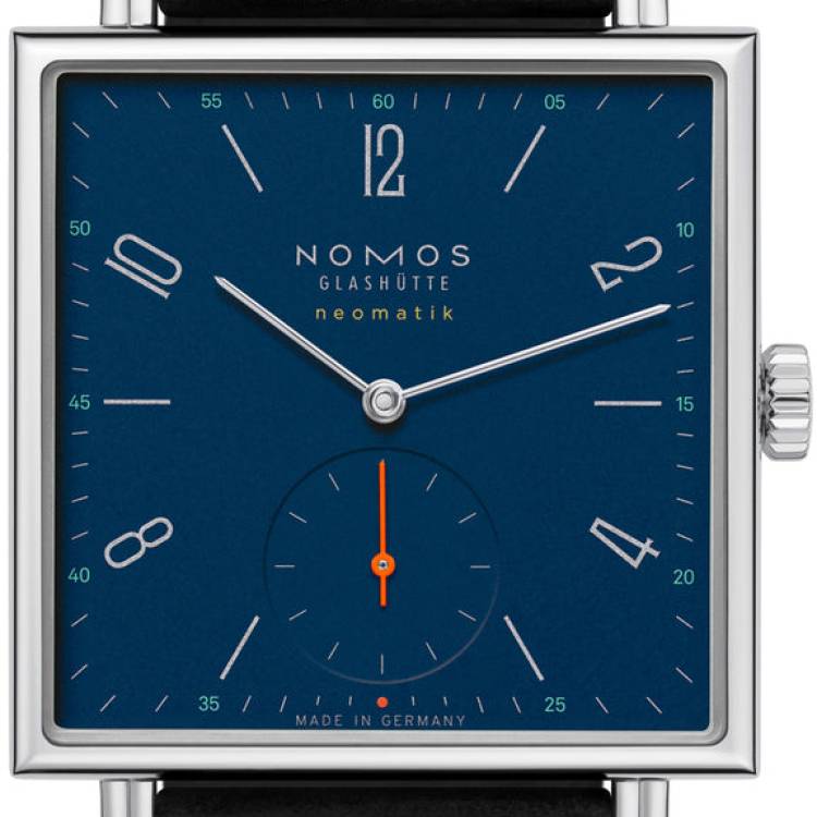 Nomos Glashutte Watch Tetra Neomatik Tiefblau Sapphire Crystal - Blue