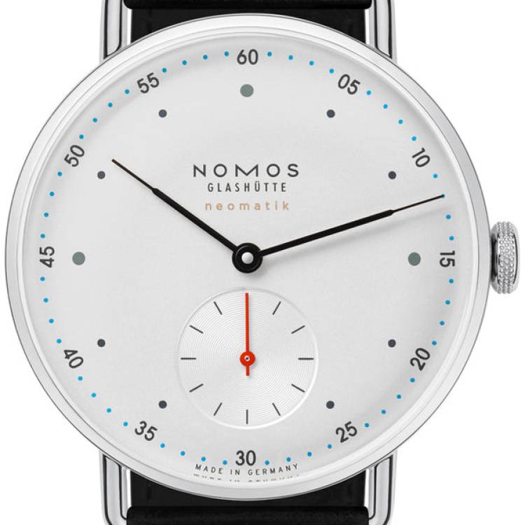 Nomos Glashutte Watch Metro Neomatik Sapphire Crystal - Silver