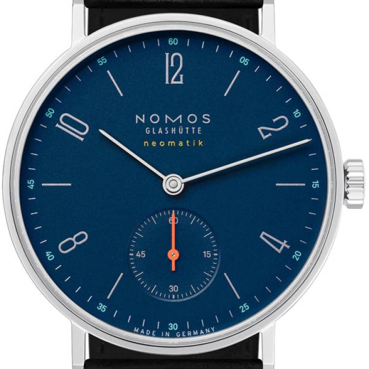 Nomos Glashutte Watch Tangente Neomatik Nachtblau Sapphire Crystal - Blue