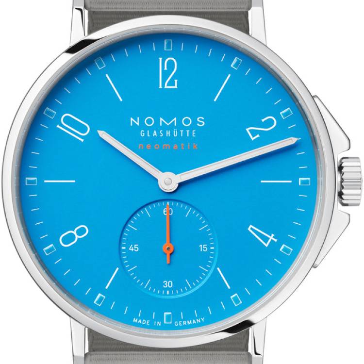 Nomos Glashutte Watch Ahoi Neomatik Siren Blue Sapphire Crystal - Blue