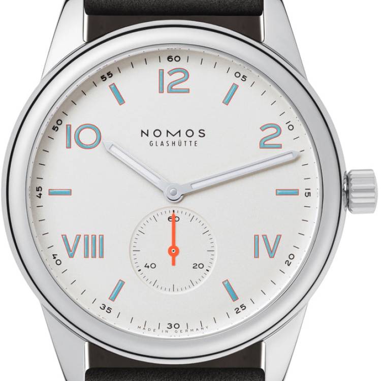 Nomos Glashutte Watch Club Campus 38 Sapphire Crystal - Silver